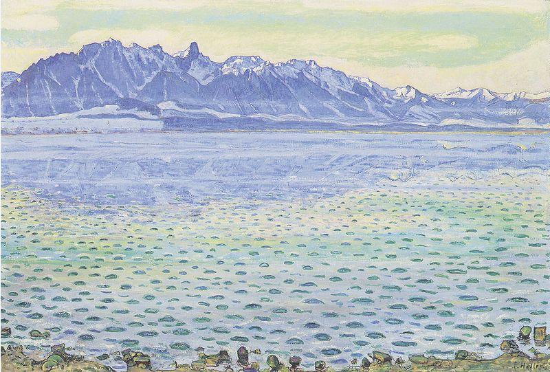 Ferdinand Hodler Thunersee mit Stockhornkette China oil painting art